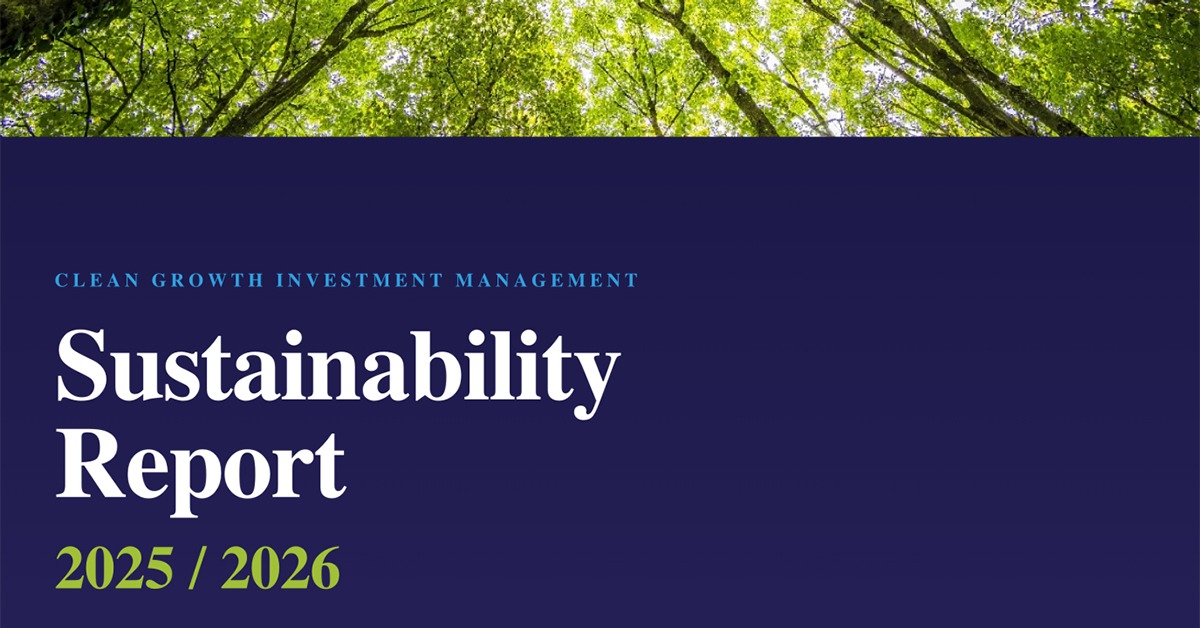Clean Growth Fund Sustainability Report