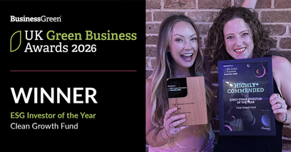Accepting Business Green ESG Investor of the year award