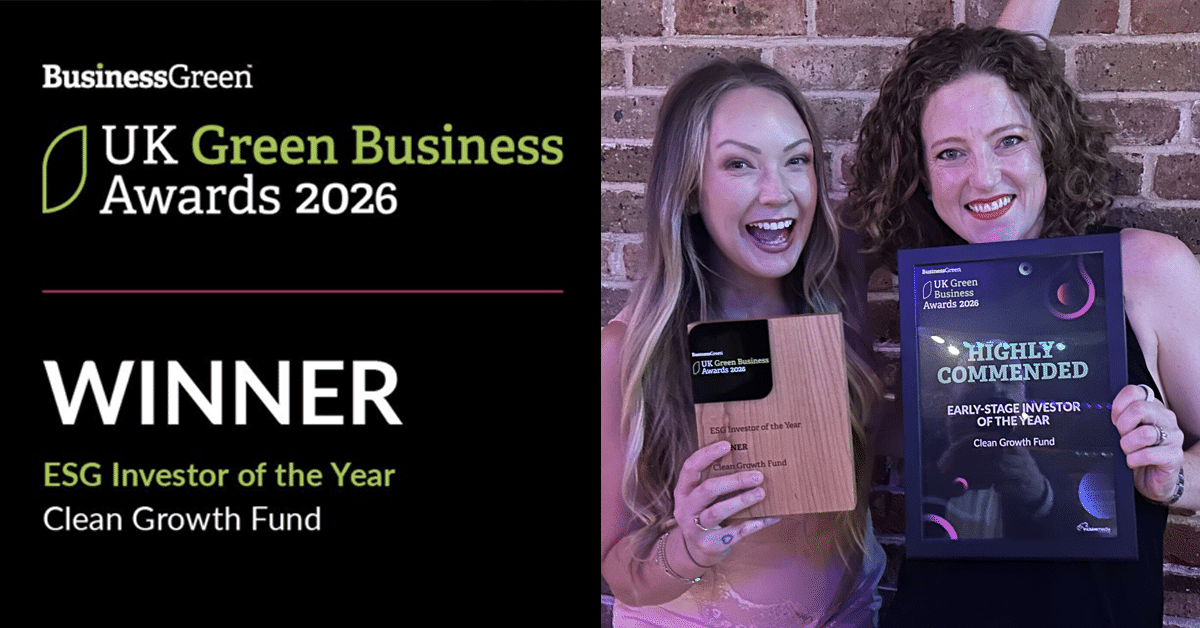 Accepting Business Green ESG Investor of the year award
